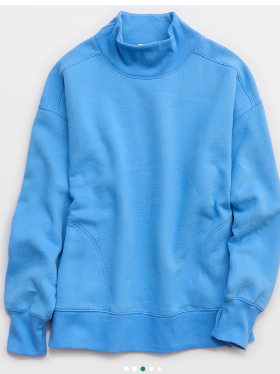 aerie Tops - Aerie Offline Cloud Fleece Oversized Mockneck Sweatshirt - Blue - Size XL - NWT